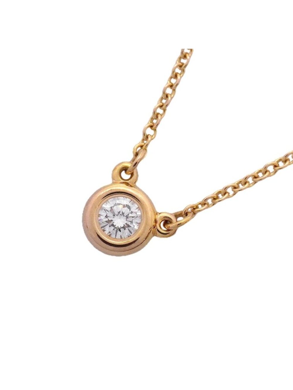 Tiffany & Co Necklace by the Yard Pink Gold Diamond